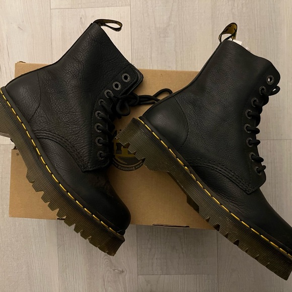 Dr. Martens Black Leather Boots - Picture 4 of 13